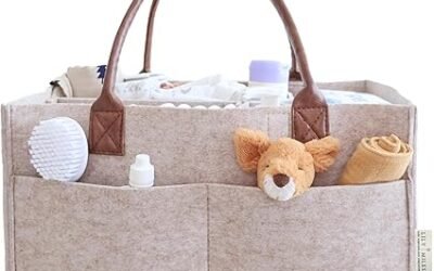 Lily Miles Baby Diaper Bags, Caddy Organizer – Nursery Storage Basket for Newborn Essentials