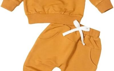 Adorable Christmas Toddler Outfit: Gingerbread Sweatshirt & Pants
