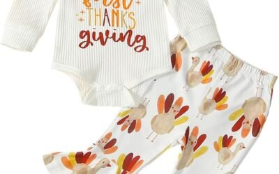 Adorable First Halloween Outfit: Pumpkin Romper, Bell Bottoms & Headband for Baby Girls