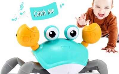 Control Future Crawling Crab Baby Toy: Tummy Time & Music Toy for Babies and Toddlers