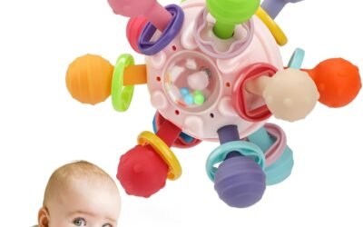 TOHIBEE Montessori Sensory & Teething Toys: Ideal Gifts for Babies 0-18 Months