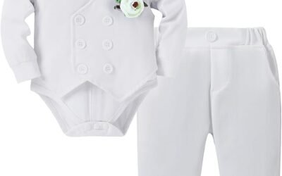 Charming Gentleman Baby Suit: 5-Piece DISAUR Infant Outfit