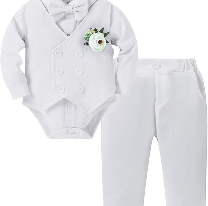 Charming Gentleman Baby Suit: 5-Piece DISAUR Infant Outfit