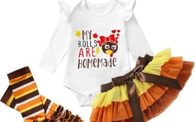 Adorable My First Thanksgiving Outfit: Newborn Baby Girl & Boy