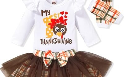 Aalizzwell Newborn Infant Baby Girls Holiday Skirt Outfit: The Perfect 4th of July Attire for Your Little One